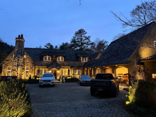 Highlands, North Carolina – LED Lighting – 1 LED Lighting, Highlands Home, North Carolina - Driveway Lighting.