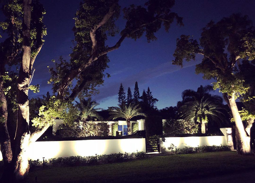 Coco Plum Home, Front Yard LED Low Voltage Lighting.